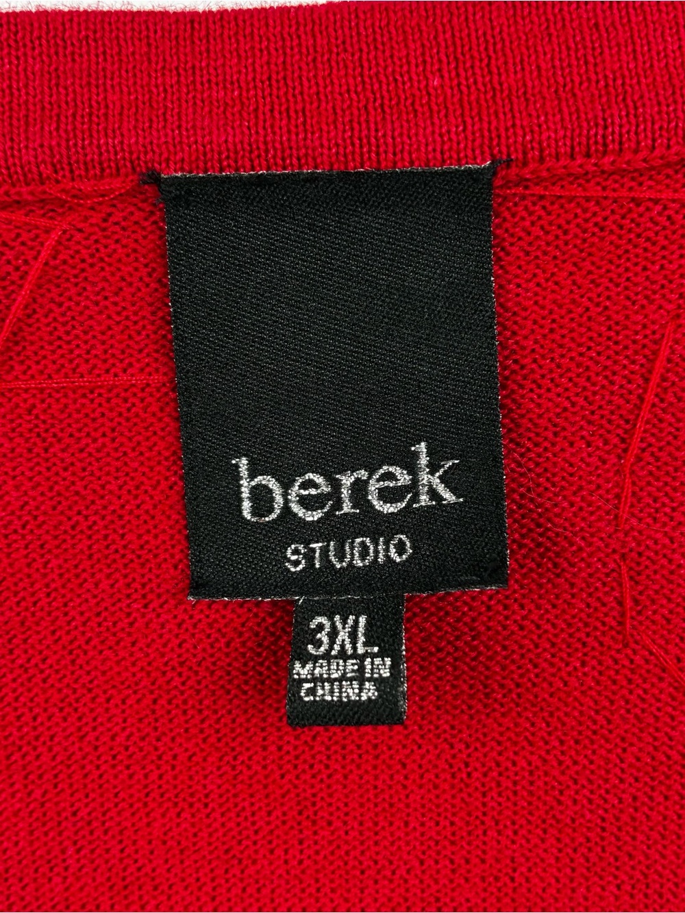 Berek Studio Red Sequined Beaded Santa Christmas Sweater - Beautiful! - Picture 5 of 8